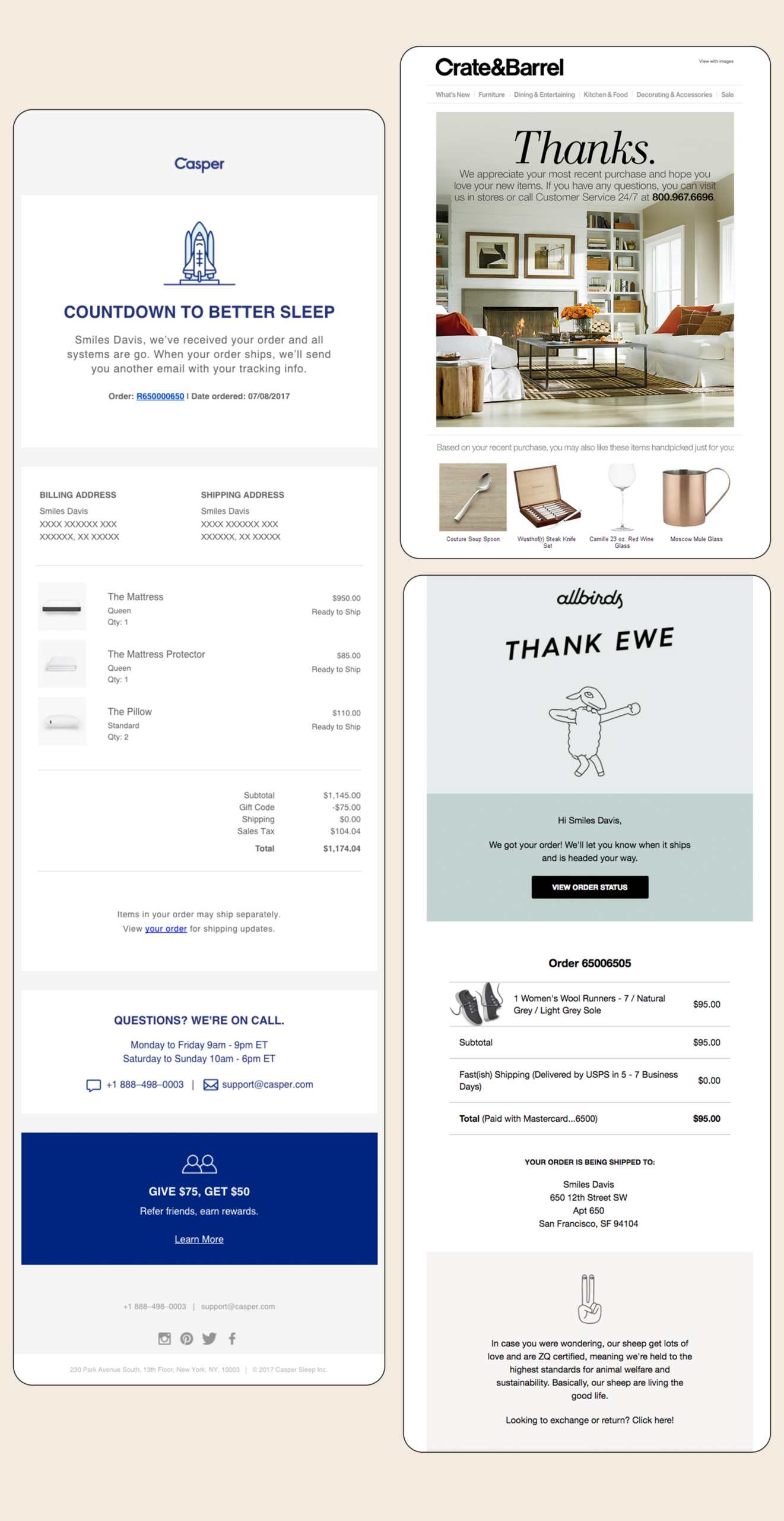 Post Purchase Flow Example
